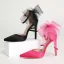 Sexy Black Summer Evening Party Bow Womens Shoes 2022 11 cm Stiletto Heels Ankle Strap Pointed Toe Womens Shoes High Heels