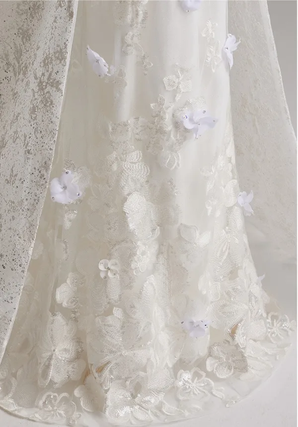 Chic Blanche Faux Diamant Appliques Robe De Mariée Sirène 2025 Bustier Sans Manches Dos Nu Train De Balayage