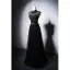 Vintage / Retro Chinese style Black Beading Lace Flower Cheongsam / Qipao Evening Dresses 2025 A-Line / Princess High Neck Sleeveless Floor-Length / Long Evening Party Cheongsam