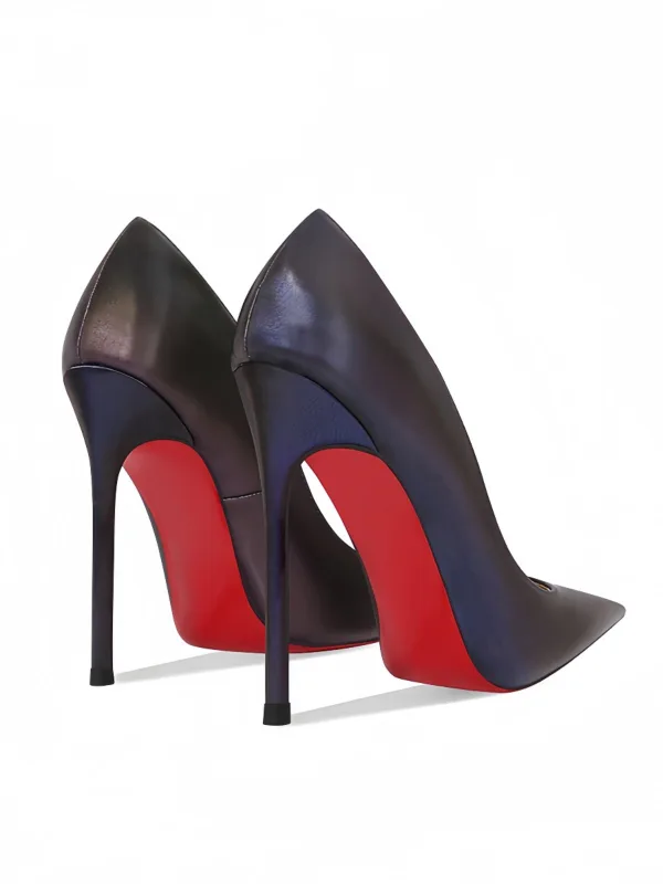 Chic / Belle Violet Cuir Soirée Escarpins 2026 12 cm Talons Aiguilles À Bout Pointu Escarpins Talons Hauts