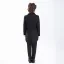 Noire Manches Longues Mariage Costume Garçon Mariage 2025 Manteau Bijoux De Corps Pantalon Chemise Cravate Gilet