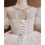 Charming White Beading Pearl Sequins Cascading Ruffles Birthday Flower Girl Dresses 2023 Ball Gown Scoop Neck Puffy Short Sleeve Floor-Length / Long Flower Girl Dresses