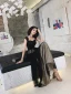 Chic / Beautiful Black Spotted Prom Dresses 2022 A-Line / Princess Square Neckline Sleeveless Backless Floor-Length / Long Prom Formal Dresses