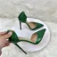 Sexy Dunkelgrün Krokodil-Muster Abend Spitzschuh Sandalen Damen 2023 12 cm Stilettos Sandaletten Hochhackige
