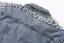 Women Beading Rhinestone Pearl Denim Sky Blue Coats & Jackets Cotton Loose Lapel  Street Wear Fall Winter Long Sleeve Tops