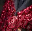 Sparkly Burgundy Sequins 5-piece Long Sleeve Boys Wedding Suits 2025 Body Jewellery Coat Shirt Tie Pants