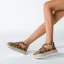 Schlicht Gelb Strassenmode Strand Flechten Sandalen Damen 2022 6 cm Keilabsatz Peeptoes Sandaletten