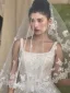 Vintage / Retro White Lace Butterfly 1 m Wedding Veils Tulle 2026