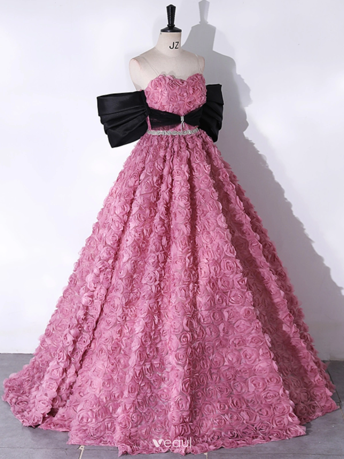 2024 Two Piece Rose Pink Grade 8 Grad Dresses Prom Dress Ball Gown