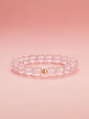 Lovely Blushing Pink Handmade Natural Crystal Bracelet Accessories 2026