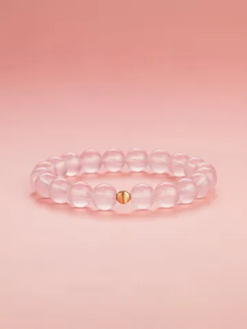 Charmant Rougissant Rose Fait Main Cristal Naturel Bracelets Accessorize 2026