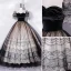 Élégant Noire Robe De Bal 2022 Robe Boule V-Cou Manches Courtes Dos Nu Longue Promo Robe De Ceremonie