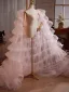 Mote Rødmende Rosa Gripende Ruffles Ball Tyll sjal 2026