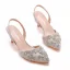 Bling Bling Sky Blue Rhinestone Prom Womens Shoes 2023 6 cm Stiletto Heels Pointed Toe Womens Sandals High Heels