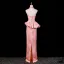 Sexy Candy Pink Evening Dresses 2026 Trumpet / Mermaid Strapless Sleeveless Backless Floor-Length / Long Evening Party Formal Dresses