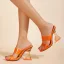 Sexy Fushia Vêtement de rue Sandales Femme 2022 9 cm Cristal Talons Aiguilles Peep Toes / Bout Ouvert Sandales Talons Hauts
