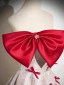 Elegante Rot Schleife Drucken Ballkleider 2024 Ballkleid Bandeau Ärmellos Rückenfreies Lange Ball Festliche Kleider
