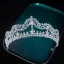 Chic / Belle Blanche Faux Diamant Alliage Mariage Tiare Accessoire Cheveux Mariage 2022