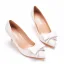 Chic / Belle Blanche Noeud Promo Escarpins 2022 7 cm Talons Aiguilles À Bout Pointu Escarpins Talons Hauts