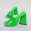 Chic / Beautiful White Street Wear Womens Sandals 2022 11 cm Thick Heels Open / Peep Toe Womens Sandals High Heels