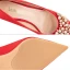 Edles Rot Satin Ball Pumps 2022 Perle Strass 6 cm Stilettos Spitzschuh Pumps Hochhackige