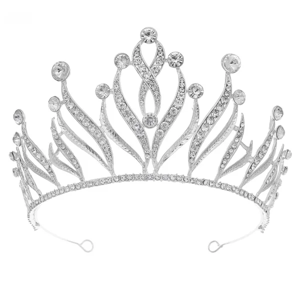 Uroczy Złote Rhinestone Ślub Tiara Ozdoby Do Włosów Ślubne 2023