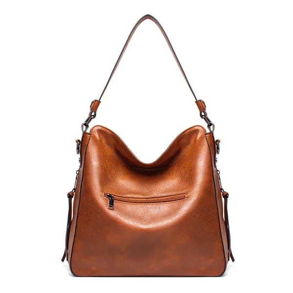 Vintage / Retro Brown Street Wear Shoulder Bags Women's Bags 2023