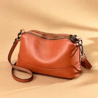 Affordable Brown Casual Leather Messenger Bag Shoulder Bags Women S Bags 2023