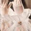 Vintage / Originale Ivoire Fait main Perle Satin Gants Mariage 2026 Mariage