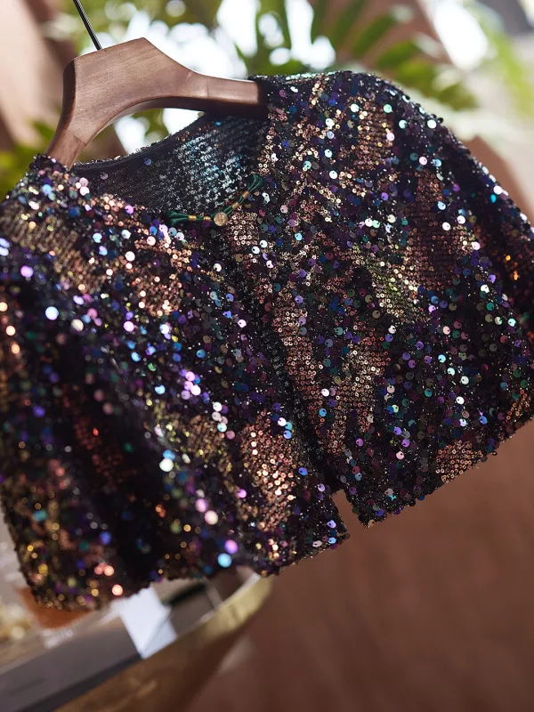 Sparkly Multi-Colors Sequins shawl 2025