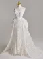 Chic Blanche Faux Diamant Appliques Robe De Mariée Sirène 2025 Bustier Sans Manches Dos Nu Train De Balayage