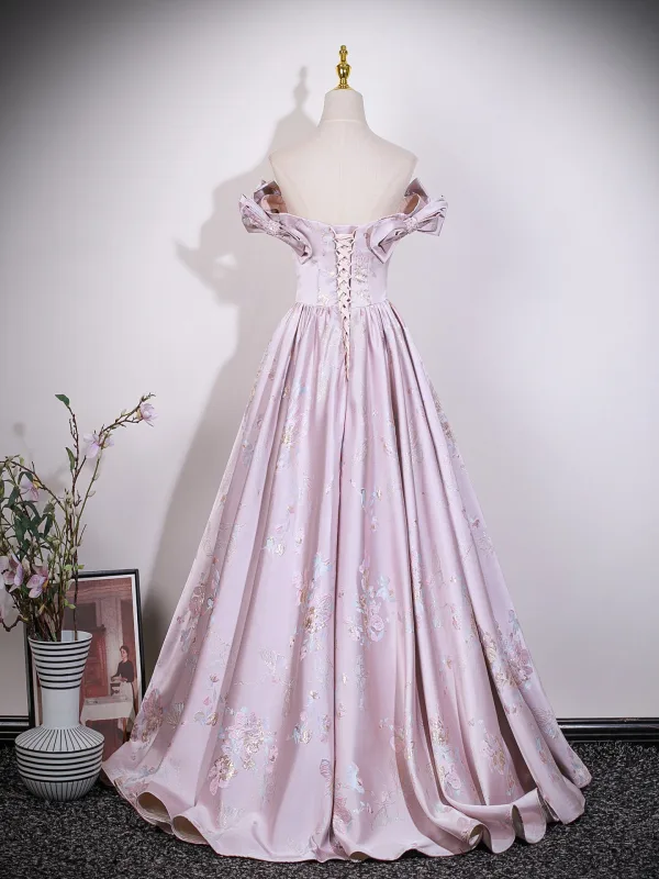 Schön Pearl Rosa Perlenstickerei Stickerei Schleife Ballkleider 2026 A Linie Bandeau Ärmellos Rückenfreies Lange Festliche Kleider