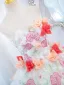 Blomsterfe Hvit Rhinestone Blonder Blomst Appliques Ballkjoler 2024 Ballkjole Kjæreste Uten Ermer Ryggløse Lange Ball Formelle Kjoler