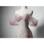 Charmant Gris Rougissant Rose Perlage Faux Diamant Paillettes Robe De Soirée 2022 Trompette / Sirène De l'épaule Manches Courtes Dos Nu Train De Balayage Soirée Robe De Ceremonie