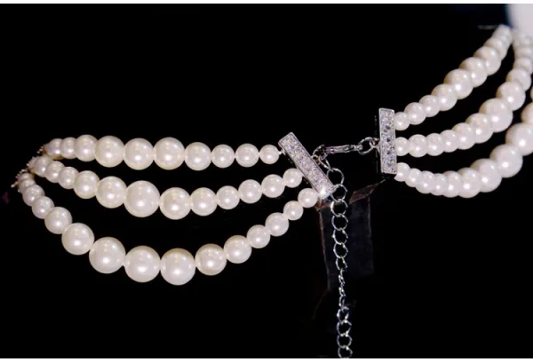 Vintage / Originale Blanche Perle Faux Diamant Alliage Mariage Colliers 2024 Accessorize