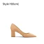 Chic / Beautiful Burgundy Prom Leather Pumps 2024 8 cm Block Heels Pointed Toe High Heels