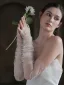 Chic / Belle Blanche Perle Tulle Mariage Gants Mariage 2025