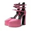 Unusual Green Cocktail Party 14 cm Thick Heels Womens Sandals 2022 Ankle Strap Pointed Toe Womens Shoes High Heels