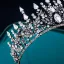 Vintage / Retro White Rhinestone Crystal Bridal Hair Accessories Wedding Tiara 2022 Alloy