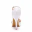 Chic / Beautiful White Prom Womens Sandals 2022 Ankle Strap 10 cm Stiletto Heels Open / Peep Toe High Heels Heels Womens Shoes