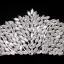 Scintillantes Argenté Faux Diamant Zircon Accessoire Cheveux Mariage 2024 Mariage Accessorize