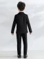 Modern / Fashion Black Long Sleeve Boys Wedding Suits 2023 Coat Pants Shirt Tie Vest Wedding