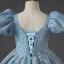 Chic / Beautiful Sky Blue Beading Sequins Flower Girl Dresses 2022 Ball Gown Square Neckline Puffy Short Sleeve Backless Prom Sweep Train Flower Girl Dresses