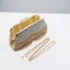 Sparkly Gold Rhinestone Evening Party Handbag Clutch Bags 2023 Alloy