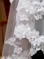 Elegant White Lace Butterfly 1.5 m Tulle Wedding Veils 2025