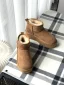 Keep Warm Brown Suede Street Wear Snow Boots 2024 Leather Round Toe Womens Boots