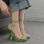Sexy Doré Cocktail Soirée Sandales Femme 2022 Bride Cheville 11 cm Talons Aiguilles Peep Toes / Bout Ouvert Sandales Talons Hauts
