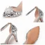 Cinderella Champagne Crystal Wedding Shoes 2022 Rhinestone Ankle Strap 7 cm Stiletto Heels Pointed Toe Wedding Shoes High Heels