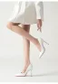 Sexy Zwarte Avond Lakleer Pumps 2025 Leer 10 cm Naaldhakken / Stiletto Spitse Neus Pumps Hoge Hakken