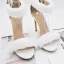 Sexy White Plush Wedding Shoes 2022 Leather 11 cm Stiletto Heels Open / Peep Toe Sandals High Heels